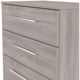 Crowndale Worcester 4 Drawer Grey Oak Deep Chest of Drawers Ready Assembled - Wilko - thumbnail 7