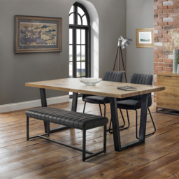 Julian Bowen Soho 2 Seater Black Dining Bench - Wilko - thumbnail 6