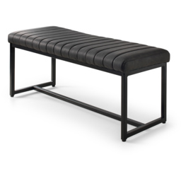 Julian Bowen Soho 2 Seater Black Dining Bench - Wilko - thumbnail 3