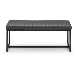Julian Bowen Soho 2 Seater Black Dining Bench - Wilko - thumbnail 4