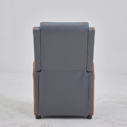 Home Detail Nova Grey and Orange Manual Gaming Recliner Chair - Wilko - thumbnail 4