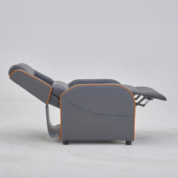 Home Detail Nova Grey and Orange Manual Gaming Recliner Chair - Wilko - thumbnail 5