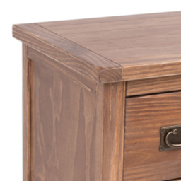 Cabinet Bits Tirolo 4 Drawer Light Brown Brass Drop Handle Chest of Drawers - Wilko - thumbnail 7