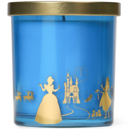 Disney Princess Cinderella Crystal Gardenia and Pumpkin Scented Candle 213g - Size: 6.6 x 5.3 x 5.8cm - Blue - Wilko - thumbnail 3