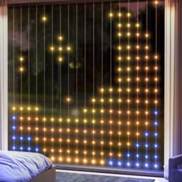 Portland Smart LED Fairy Light Curtain 3 x 3m - Clear - Wilko - thumbnail 1