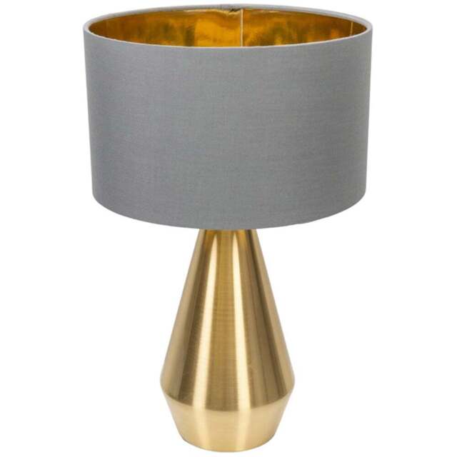 ValueLight Jax Grey Gold Inner Shade Gold Dimmable LED Touch Table Lamp - Size: 41 x 25 x 25cm - ValueLights - Wilko - image 1