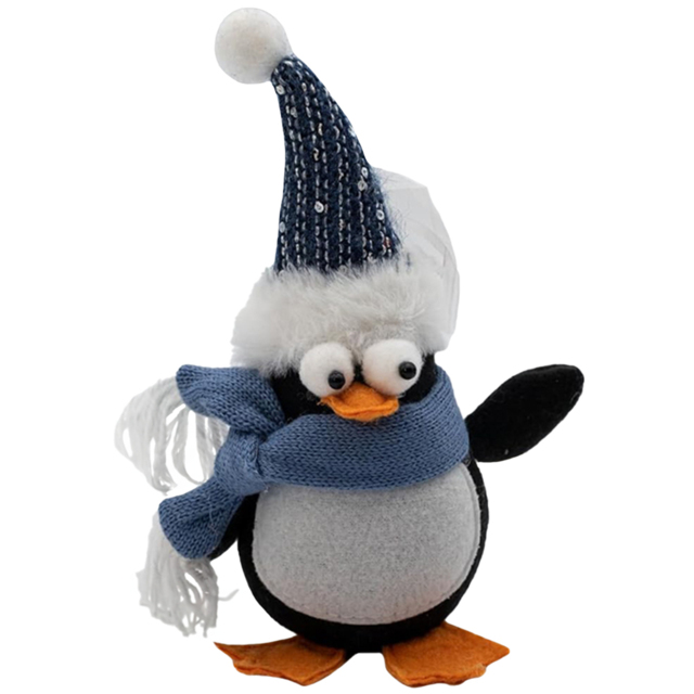 Marco Paul Blue Puppa Penguin Christmas Tree Decoration - Size: 18 x 13 x 5cm - Wilko - image 1