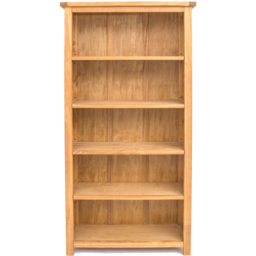 Lugo 5 Shelf Waxed Bookcase - Wood - Wilko - thumbnail 3