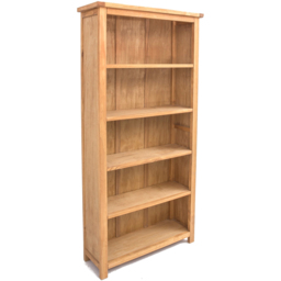 Lugo 5 Shelf Waxed Bookcase - Wood - Wilko - thumbnail 4