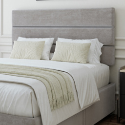 Bedmaster King Size Seal Grey Naples Velvet 2 Drawer Divan Base - Wilko - thumbnail 3