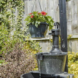 Gardenkraft 3 Tier Antique Silver Barrel Water Feature - Size: 56 x 56 x 100cm - Wilko - thumbnail 6