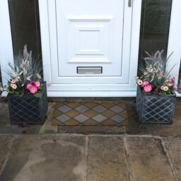 JVL Platina Silver Gold Rubber Doormat 40 x 70cm - JVL Homewares - Wilko - thumbnail 3