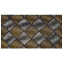 JVL Platina Silver Gold Rubber Doormat 40 x 70cm - JVL Homewares - Wilko - thumbnail 1