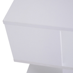 Portland 2 Shelf White Square Side Table - Size: 40 x 40 x 43cm - Wilko - thumbnail 4