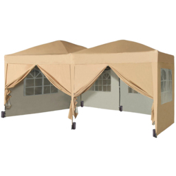 Beige 3 x 6m Pop Up Gazebo with Removable Sides - MCC - Wilko - thumbnail 3