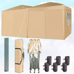 Beige 3 x 6m Pop Up Gazebo with Removable Sides - MCC - Wilko - thumbnail 6
