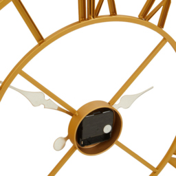Premier Housewares Vitus Gold Finish Round Wall Clock 56cm - Size: 56 x 4 x 56cm - Wilko - thumbnail 6