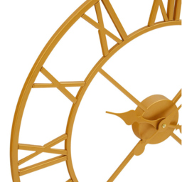 Premier Housewares Vitus Gold Finish Round Wall Clock 56cm - Size: 56 x 4 x 56cm - Wilko - thumbnail 5
