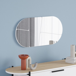 Decortie Otis Abstract Line Design White Mirror 80 x 40cm - Size: 40 x 80cm - Wilko - thumbnail 5