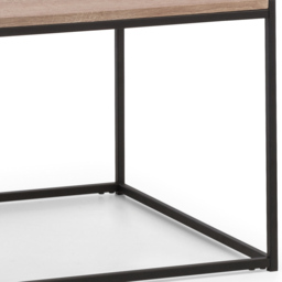 Julian Bowen Tribeca Sonoma Oak Coffee Table - Size: 60 x 110 x 45cm - Black - Wilko - thumbnail 6