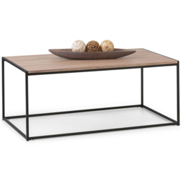 Julian Bowen Tribeca Sonoma Oak Coffee Table - Size: 60 x 110 x 45cm - Black - Wilko - thumbnail 4