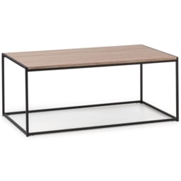 Julian Bowen Tribeca Sonoma Oak Coffee Table - Size: 60 x 110 x 45cm - Black - Wilko - thumbnail 3