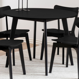 Florence Roxby Round Dining Table Black - Furniture To Go - Wilko