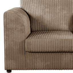 Luxor Single Seater Coffee Jumbo Cord Armchair - Cream - Wilko - thumbnail 4