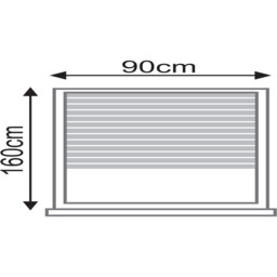 Cotton White Ashwood Venetian Blind 90cm - Wilko - thumbnail 3