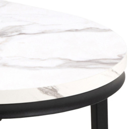 Florence Spiro White Marble Melamine Nest of Tables Set of 2 - Furniture To Go - Wilko - thumbnail 6