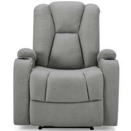 Home Detail Hannah Single Seater Dark Grey Air Leather Electric Recliner Sofa - Wilko - thumbnail 4