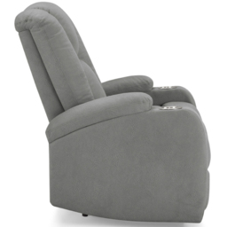 Home Detail Hannah Single Seater Dark Grey Air Leather Electric Recliner Sofa - Wilko - thumbnail 6