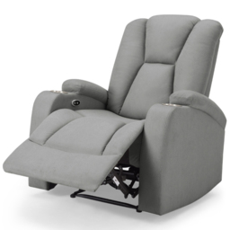 Home Detail Hannah Single Seater Dark Grey Air Leather Electric Recliner Sofa - Wilko - thumbnail 7