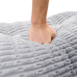 Living and Home Greyish Blue Wedge Headboard Pillow with 2 Backrest Support Cushion 67 x 180cm - Size: 60 x 180 x 20cm - Greyish-Blue - Wilko - thumbnail 7