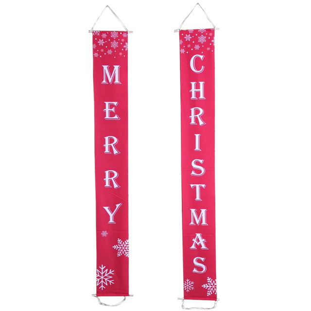 Samuel Alexander Merry Christmas Greeting Fabric Banner 2m - Size: 27 x 45 x 6cm - Red - Wilko - image 1