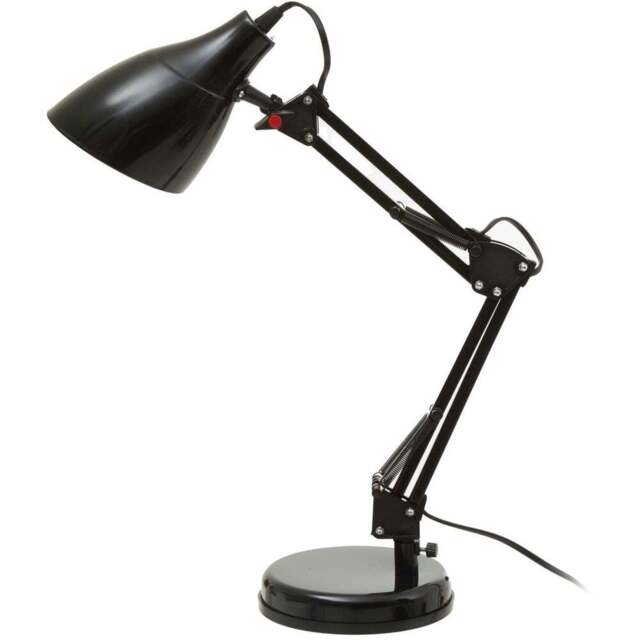 Premier Housewares Finley Black Desk Lamp - Size: 16 x 18 x 47cm - Wilko - image 1