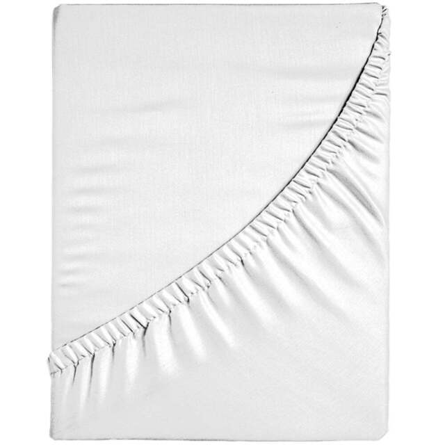 Velosso Microfibre King Size White Fitted Sheet - Wilko - image 1