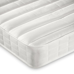 Ethan Small Double Quilted Low Profile Coil Sprung Mattress - White - Bedmaster - Wilko - thumbnail 4