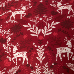 Folklore Stag Duvet Set - Red and White/Superking - Size: Super King - Wilko - thumbnail 5