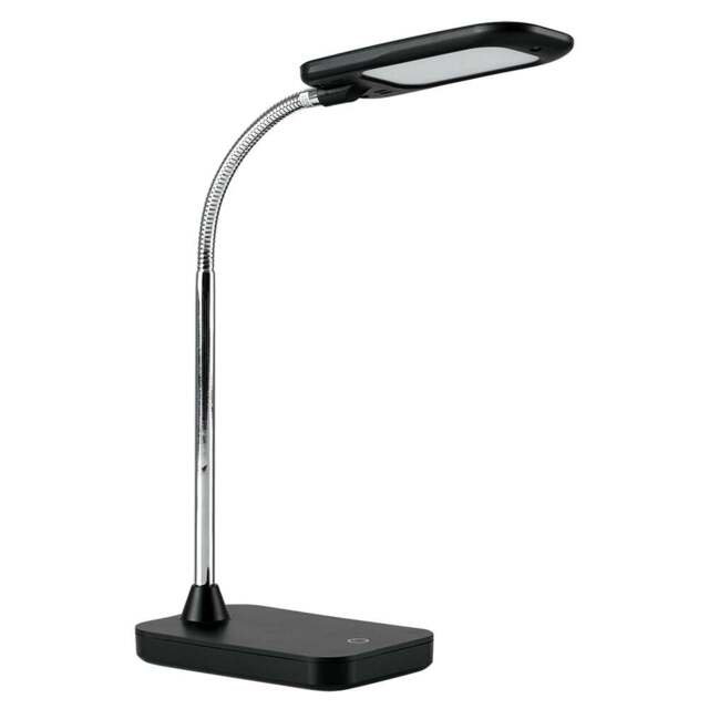 ValueLights Polaris Gloss Black Desk Table Lamp - Size: 54 x 10 x 16cm - Wilko - image 1