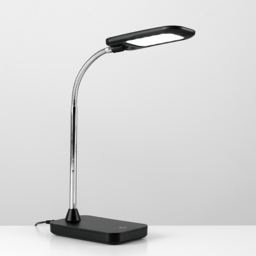 ValueLights Polaris Gloss Black Desk Table Lamp - Size: 54 x 10 x 16cm - Wilko - thumbnail 5