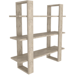 Decorotika Suno 3 Shelf Traverter Wall Mounted Display Unit - Size: 90 x 90 x 25.6cm - Cream - Wilko - thumbnail 6
