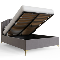 GFW Pettine End Lift Double Grey Ottoman Bed - Wilko - thumbnail 6