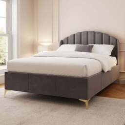 GFW Pettine End Lift Double Grey Ottoman Bed - Wilko