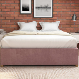 Aspire Furniture Small Double Blush Plush Platform Ottoman Bed - Pink - Aspire Beds - Wilko - thumbnail 4