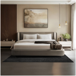 tectake Zonelle Black Short Pile Ultra Soft Rug 200 x 140cm - Size: 1 x 60 x 95cm - Clear - Wilko - thumbnail 3