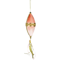 Shatchi Pink Oval Christmas Bauble 1 Pack 7X30Ccm - Size: 3 Pack - Wilko - thumbnail 1