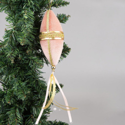 Shatchi Pink Oval Christmas Bauble 1 Pack 7X30Ccm - Size: 3 Pack - Wilko - thumbnail 4
