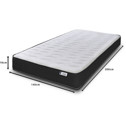 Extreme Comfort Cooltouch Colours European Black Double Memory Foam and Spring Mattress - Size: European Double - eXtreme comfort ltd - Wilko - thumbnail 6