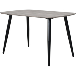 Core Products Aspen 4 Seater Rectangular Dining Set Grey Oak and Black - Multi - Wilko - thumbnail 3